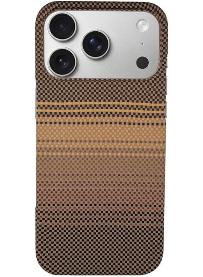 فوني Phoni Ultra Slim Magnetic Case for iPhone 17 Pro Max, Compatible with MagSafe, Thin Lightweight Matte Phone Case, Carbon Fiber Style Texture, Raised Camera Protection (Smoked Cocoa – Brown Carbon) - Image 2